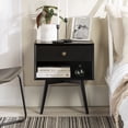 thumbnail image 3 of Walker Edison Mid Century Modern 1 Drawer Nightstand, Black, 3 of 21