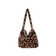 thumbnail image 4 of Bolsa Retro mujer felpa leopardo amor de hombro invierno grandes (leopardo), 4 of 9