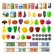 thumbnail image 5 of Set de carrito de compras para niños Jovow con comida simulada para niños, tamaño 3+, 5 of 7