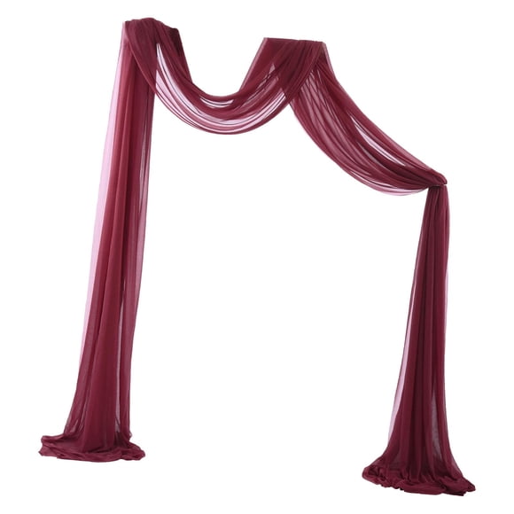 Boda Draping Arbor Drapery Reutilizable Party Telón de fondo Paneles 70x550cm 6 Yard para cumpleaños Escaleras Fiestas tejado Recepción 1x Yotijar cortina de arco de boda
