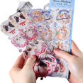 thumbnail image 1 of 6Pcs Sticker Pack Cute Handbook Journal Pet Waterproof Diy Material, 1 of 5