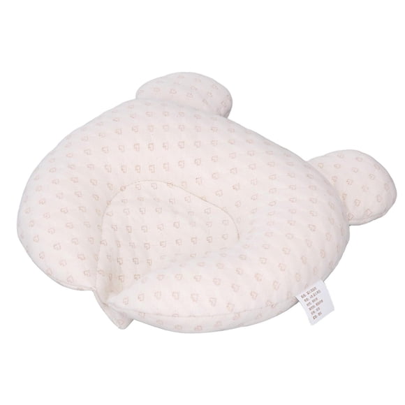Breathable Cotton Baby Pillow for Newborn Flat Head Syndrome Protection 0-12 Months