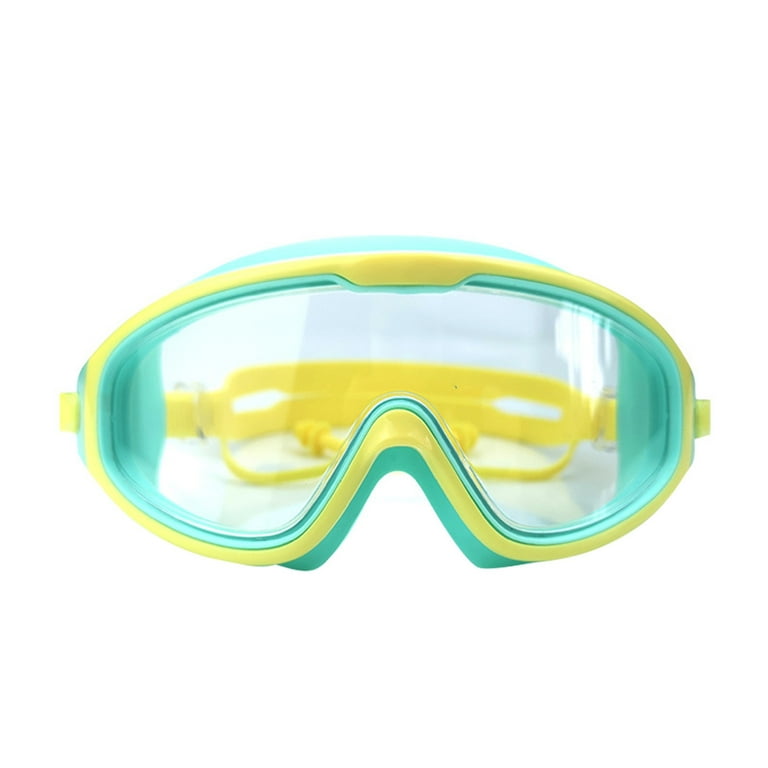 Sports Outdoors Swimming Large Frame And Arrest Swit Silicone Strap Trendy  Swimming Goggles Swimming Goggles High-definition Waterproof Blue 