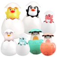 thumbnail image 5 of Juguete de baño para bebé, pato amarillo, lluvia, agua rociada, huevos, ducha de agua para baño de niños y bebés, huevos de dinosaurio para niños y niñas, 5 of 5