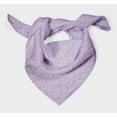 thumbnail image 3 of Bimba Purple Flamingo Bird Printed Pure Silk Scarf Neck Wrap Summer Hair Bandanas For Women 40 x 40 Inches, 3 of 6