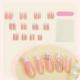 thumbnail image 4 of Yoyauz Coffin Pressed Nails Fake French Nails Full Coverage Acrylic Fake Nails for Ladies & Girls 24PCS(Pink), 4 of 6