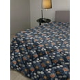 thumbnail image 2 of Abstract Down Alternative Comforter, Memphis Style Geometric Shapes Triangles and Bars Repetition Print, Microfiber Quilt for All Season, 5 Sizes, Sand Brown and Night Blue, by Ambesonne, 2 of 3