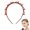 Brown, variant on Hair Clip Headband with Clips Double Layer Braiding Tool, Fashion Black Brown Hair Accessory for Women and Girls