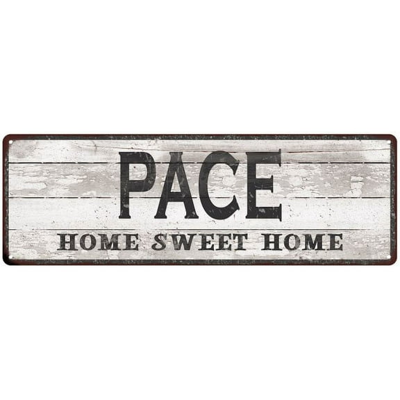 PACE Home Sweet Home Country Look Gift 6x18 Metal Sig 206180045122