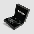 thumbnail image 3 of SERASAR Leather Bracelet for Men "Brave" with stainless steel magnetic closure, Black 17cm, including gift box, 3 of 7