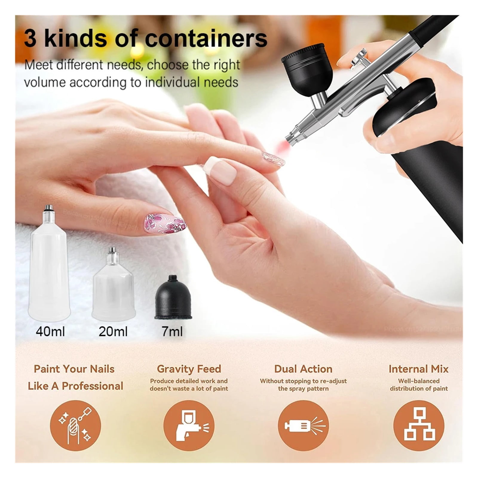 Airbrush With Compressor Mini Spray Gun For Painting Modeling Crafts Wireless Paint Spray Airbrush Painting Kit With Compressor ,Flexible