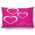 thumbnail image 1 of Funda de Almohada Tres Corazones Sobre Una Rosa ABPHQTO 50x75 cm, 1 of 1