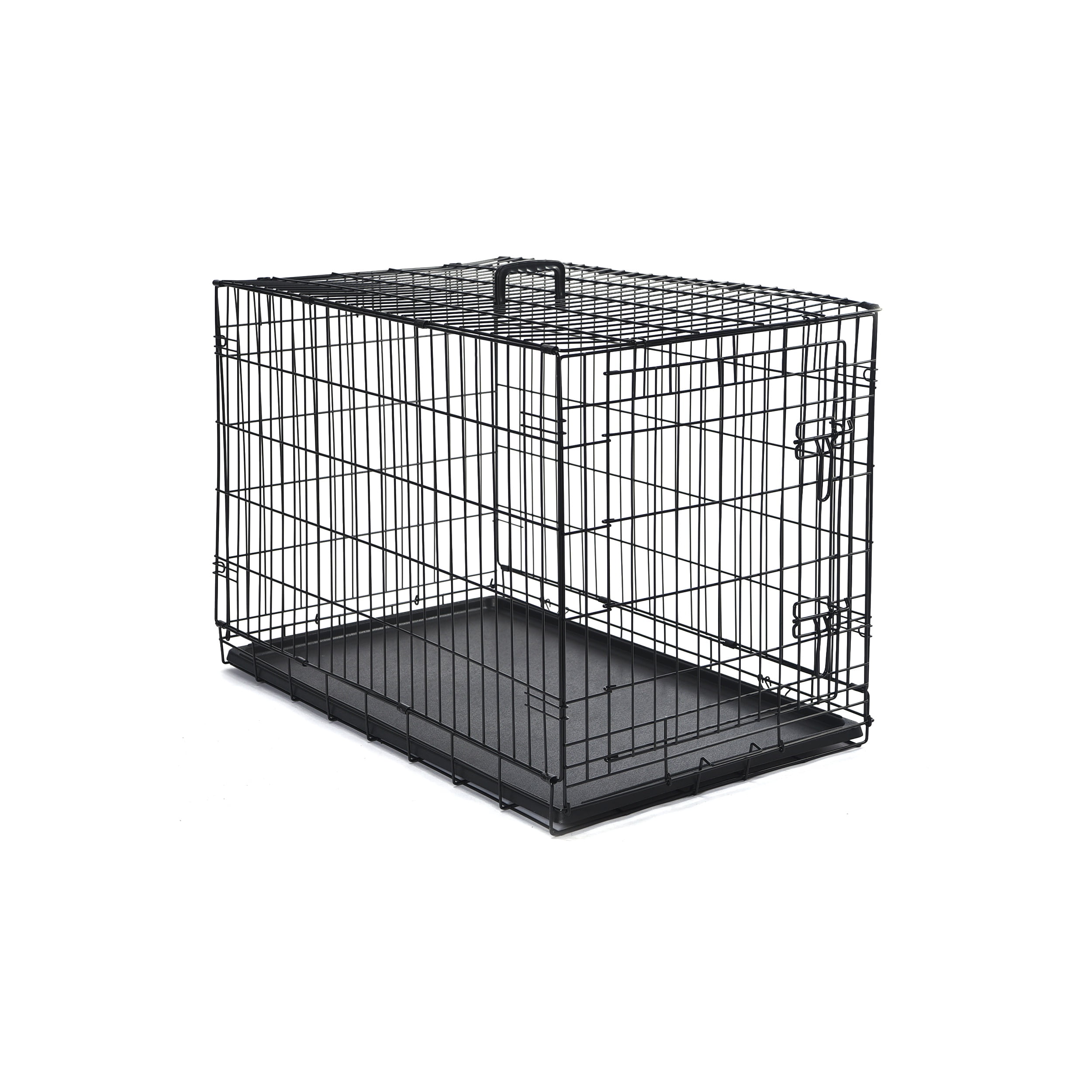 Max & Marlow Single-Door Dog Crate, Foldable Metal Wire Kennel, Portable, Tray and Divider Included, 22" x 13" x 15.50"