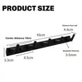 thumbnail image 3 of 5 Gancho de la Capa de Aluminio Titular de la Puerta Toalla Ropa Sombreros Bolsa Clave Colgante de Pared Percha Negro Baño Rack con Tornillos, 3 of 5