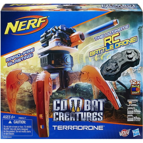 Opnieuw schieten in plaats daarvan te veel Nerf Combat Creatures TerraDrone(Discontinued by manufacturer) - Walmart.com