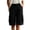 Black, variant on BADHUB Women's Long Shorts with 4 Pockets Knee Length Hiking Bermuda Shorts Lightweight Quick Dry Cargo Capris Army Green M