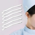 thumbnail image 6 of Gazechimp 6xNurse Hat Clip Salon Hair Pins for Hairdresser Wedding Hairstyles Nurse Buns White 6.3cm 6 Pcs, 6 of 8