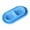 Blue, variant on Cat Bowls for Food and Water, Pet Double Bowl Feeder for Indoor Cats, Puppy Dishes, Non- Outside, Easy Clean, 10.6"x6.1", 3 Colors Available for Home, Kitchen