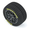 Grey Racing Pattern Pro-Line Racing Goodyear Eagle Dirt Tire F/R MTD Grey for Losi NASCAR ...