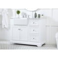 thumbnail image 3 of Elegant Decor Franklin 42" Aluminum MDF Single Bathroom Vanity in White, 3 of 3