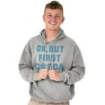 thumbnail image 5 of Snowflake Ok But First Hot Cocoa Hoodie Sweatshirt Women Men Brisco Brands S, 5 of 6