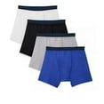 thumbnail image 3 of Fruit of the Loom Boys Underwear, 4 Pack Breathable Cotton Boxer Briefs, Assorted , Sizes M, 3 of 3