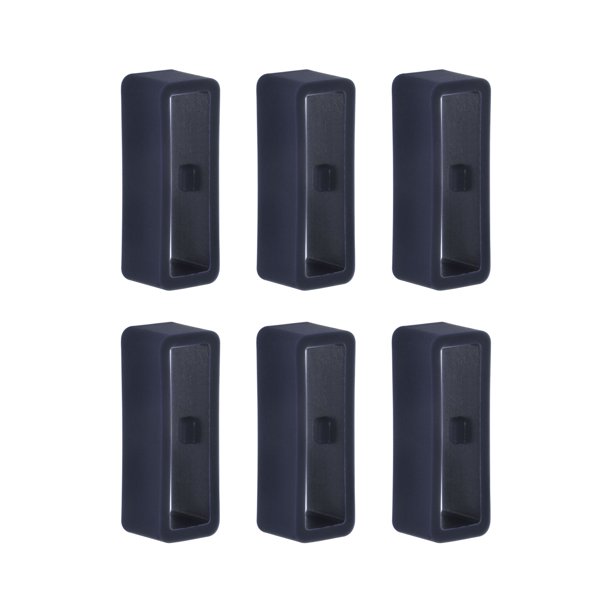 6uds Reloj Correa Lazo Cierre Anillos 20mm Caucho Reloj Soporte Guardián Silicona para Reloj Correa, Azul