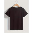 thumbnail image 2 of Valentine's Day Bow And Cherry Print T-Shirt, Casual Crew Neck Short Sleeve Comfort Tee Top For Spring & Summer, Women's Clothing, 2 of 6