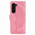 thumbnail image 4 of for Galaxy Z Fold 6 Case Wallet, Women Butterfly Embossed PU Leather Flip Folio Cover Credit Card Holder Slots Stand Case with Hand Strap for Samsung Galaxy Z Fold 6,Pink, 4 of 16