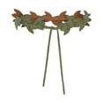 thumbnail image 1 of Cinturón de hojas de cuero de PU, accesorios de disfraz de estilo de hadas de bosques, cinturón Medieval verde, 1 of 8