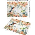 thumbnail image 2 of Hummingbird Flowers Dish Drying Mat 18x24 Inches,Watercolor Floral Butterflies Seasonal Absorbent Microfiber Drainer Rack Pads Protector for Countertop Coffee Bar, 2 of 6