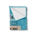 thumbnail image 2 of Wording Soft Flannel Fleece Throw Blanket, Philosophical Life Message to Raise Faith in Yourself and Your Strength, Cozy Plush for Indoor and Outdoor Use, 70" x 90", Blue Peach Black, by Ambesonne, 2 of 5
