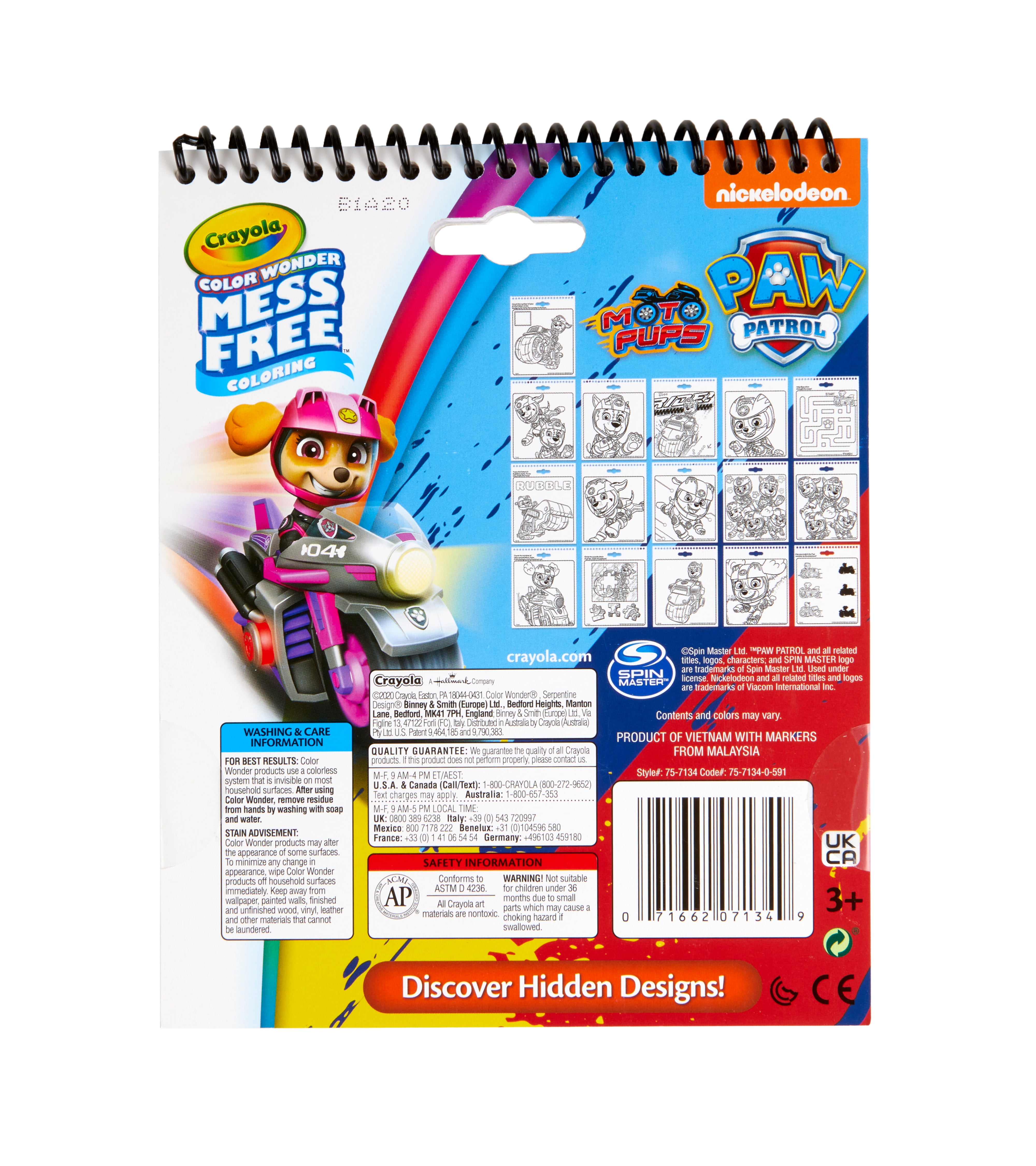Crayola Paw Patrol Artist Case Educational Toy Multicolor