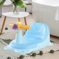 thumbnail image 3 of Asiento de baño para bebé, silla de baño, silla de bañera para niñas mayores de 6 meses Azul, 3 of 7