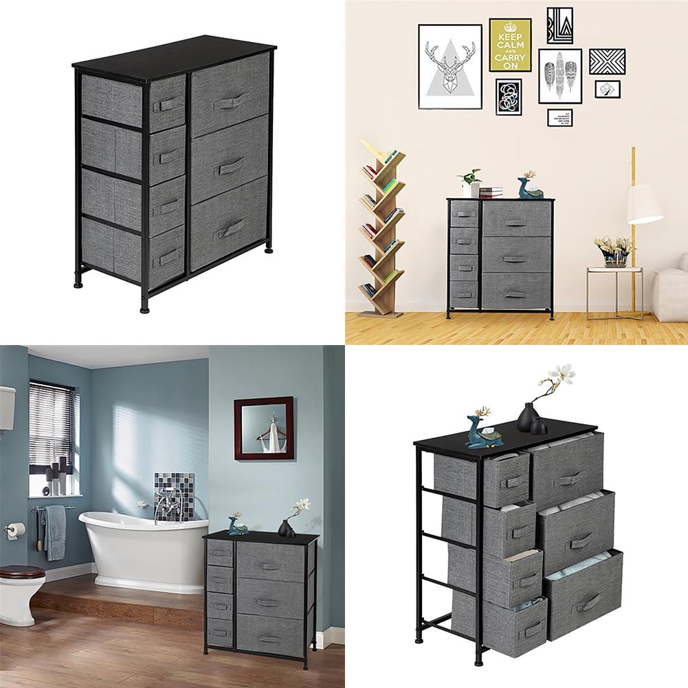 7 Drawers Four Layer Small Four Big Three Type Rron Nonwoven Fabric Drawer Shelf