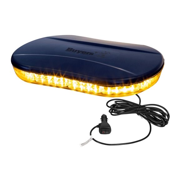 Buyers Products - 8891080 Barre Lumineuse Ovale Profil Bas Classe 1, Ambre/transparent