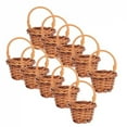 thumbnail image 6 of Basket Mini Baskets Flower Small For Woven Wicker Miniature With Picnic Girl Handle Gift Favors Storage Rattan Tiny Decorative, 6 of 9