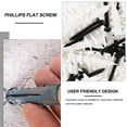 thumbnail image 3 of BRIGHTFUFU 100pcs Hollow Wall Anchors for Drywall Nylon Practical Design, 3 of 7