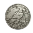 thumbnail image 2 of Moneda conmemorativa 1925 con forma de cabeza de libertys, 39 mm, bañada en plata, 2 of 2
