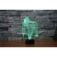 thumbnail image 3 of YSITIAN 3D Monkey Gorilla Night Light Lamp Illusion Animal led Lamps 7 Color Changing Touch Switch Table Desk Decoration Lamps Birthday Gift Acrylic Fla E1116-69, 3 of 6