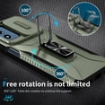 thumbnail image 6 of Allytech Rugged Case for Motorola G Stylus 5G (2024), [Slide Camera Cover] [360° Rotating Kickstand] [Military Protection] [Magnetic Car Mount] Non-Slip Anti-Scratch Shockproof Heavy Duty Case - Green, 6 of 8