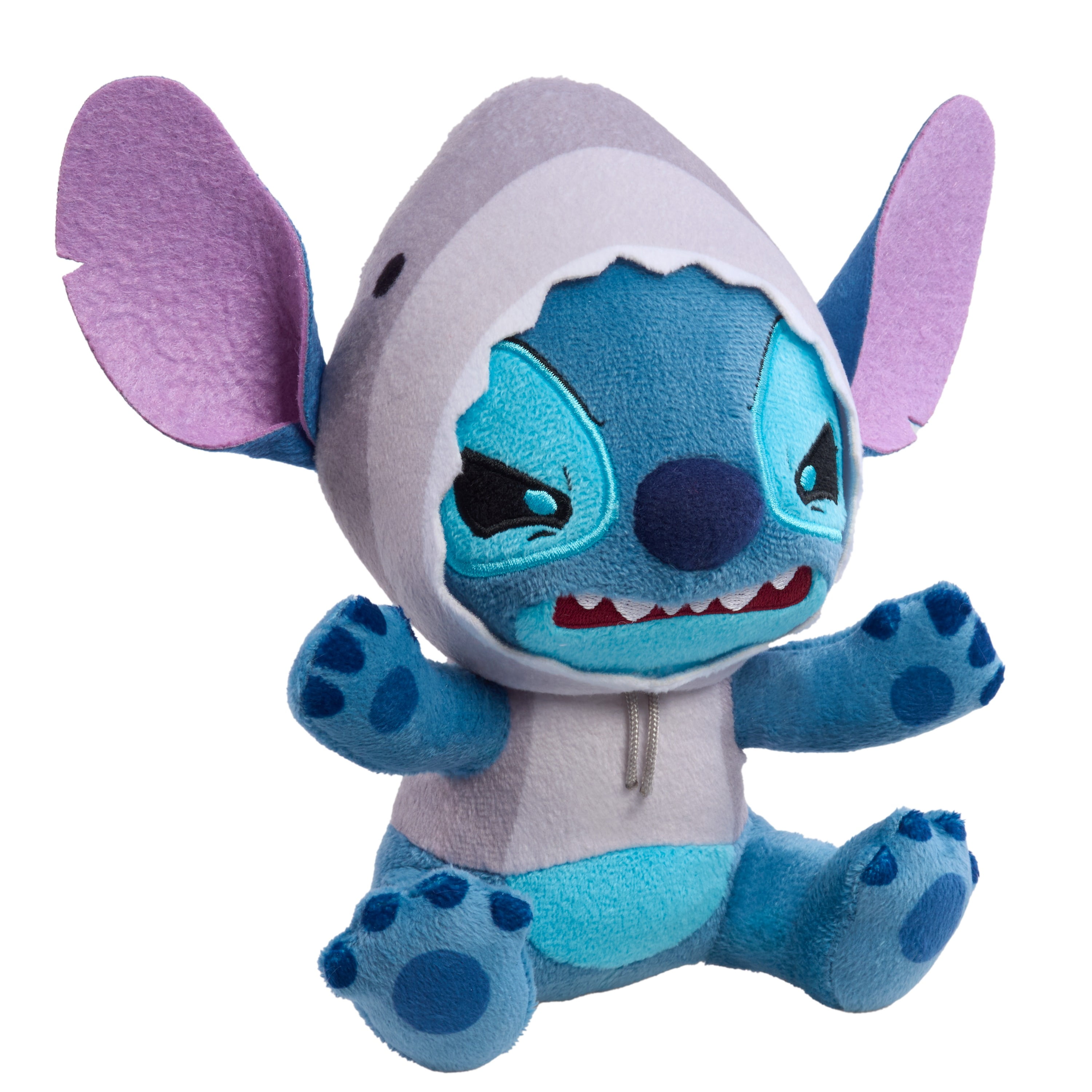 Disney Stitch Goes Wild Small Plush - Stitch Shark, Cute & Fluffy, For Kids, Fans & Collectors
