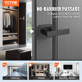thumbnail image 2 of VEVOR Passage Door Handle 5 Pack Matte Black Door Lever Interior Reversible Lever, 2 of 9