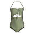 thumbnail image 3 of Time and Tru Women's and Women’s Plus Cutout One Piece Swimsuit, Sizes XS-3X, 3 of 5