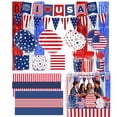 thumbnail image 2 of 1Set 4th of July Party Party Supplies Disposable Paper Plates Napkins Cups Tablecloth Kit Serves for 4th of July Independence Day July 4th Themed Celebration Picnic, 2 of 9