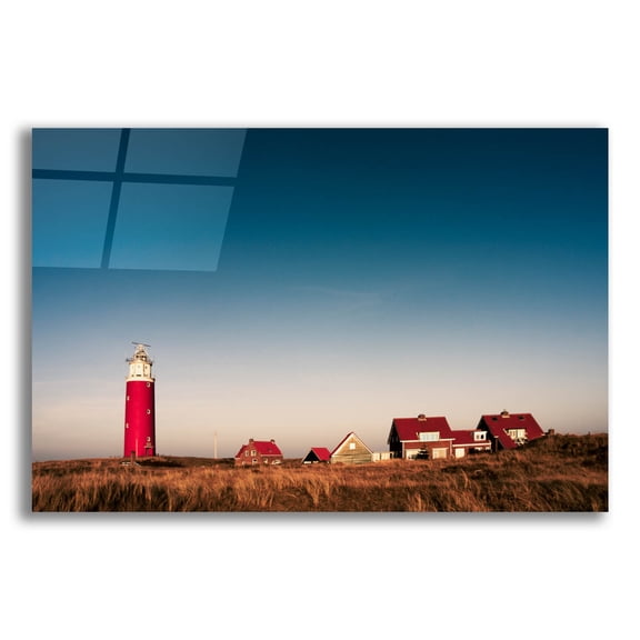 Epic Art 'Texel Lighthouse' by Istvan Nagy, Acrylic Glass Wall Art, 24"x16"