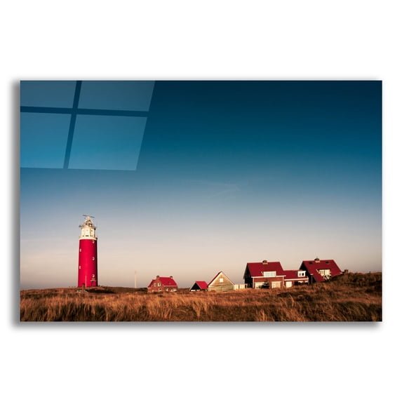 Epic Art 'Texel Lighthouse' by Istvan Nagy, Acrylic Glass Wall Art, 24"x16"