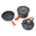 thumbnail image 4 of Graflsoa Ultralight Foldable Camping Cookware Set with Orange Handle for Outdoor Adventures (308-5#), 4 of 6