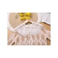 thumbnail image 5 of INSPIRE CHIC Detachable Fake Collar, Semi-Sheer Embroidery Mini Cape Neck Ruff for Blouse White-3, 5 of 5