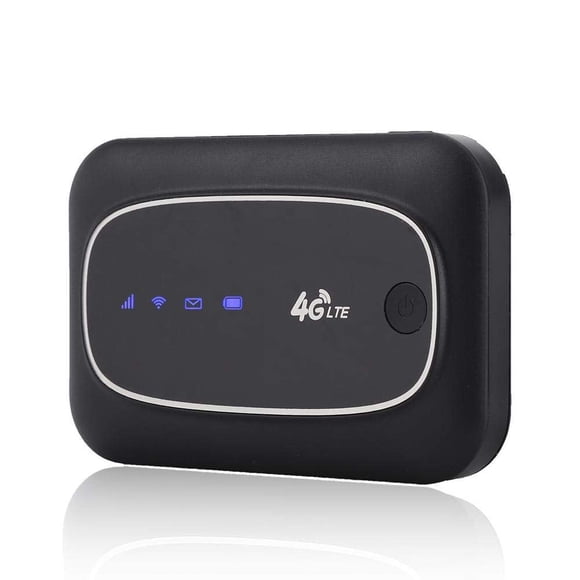 Enrutador Móvil Portátil Hotspot WiFi Mini 4G Negro con Pantalla LED de 4 Colores
